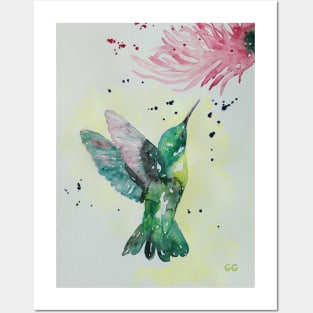 Hummingbird painting by Garry Greenwood Posters and Art